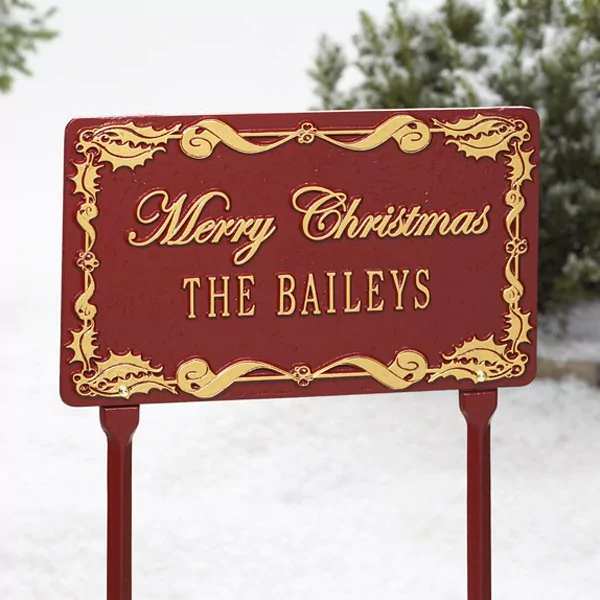 Personalized Holly Rectangle Plaque